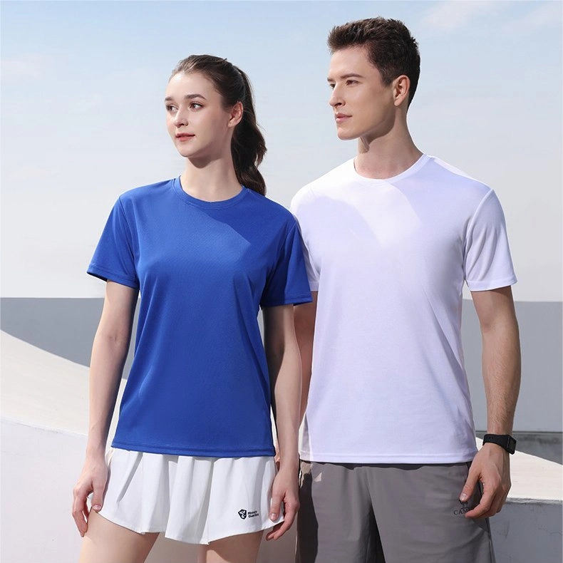 Round Neck Advertising Shirt Print Logo Unisex Team T-Shirt