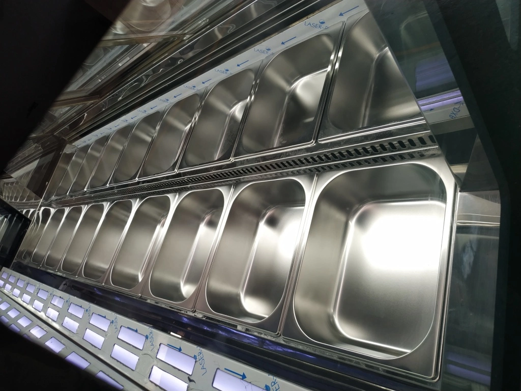 Professional-Class Performance Gelato Display Showcase Freezer