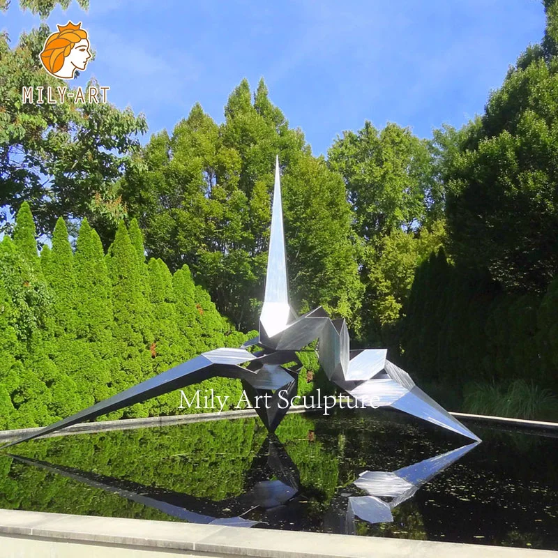 Large Outdoor Modern Metal Sculpture Stainless Steel Sculpture