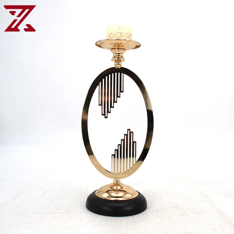 Wholesale/Supplier Oval Metal Candle Holders for Christmas Wedding Dining Decorations