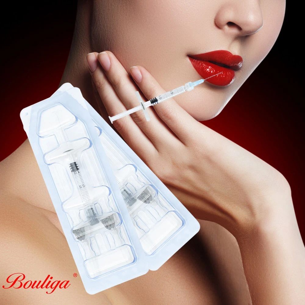 Bouliga 1 ml de remplisseurs cutanés injectables d'acide hyaluronique 24 mg/ml de remplisseurs pour les lèvres