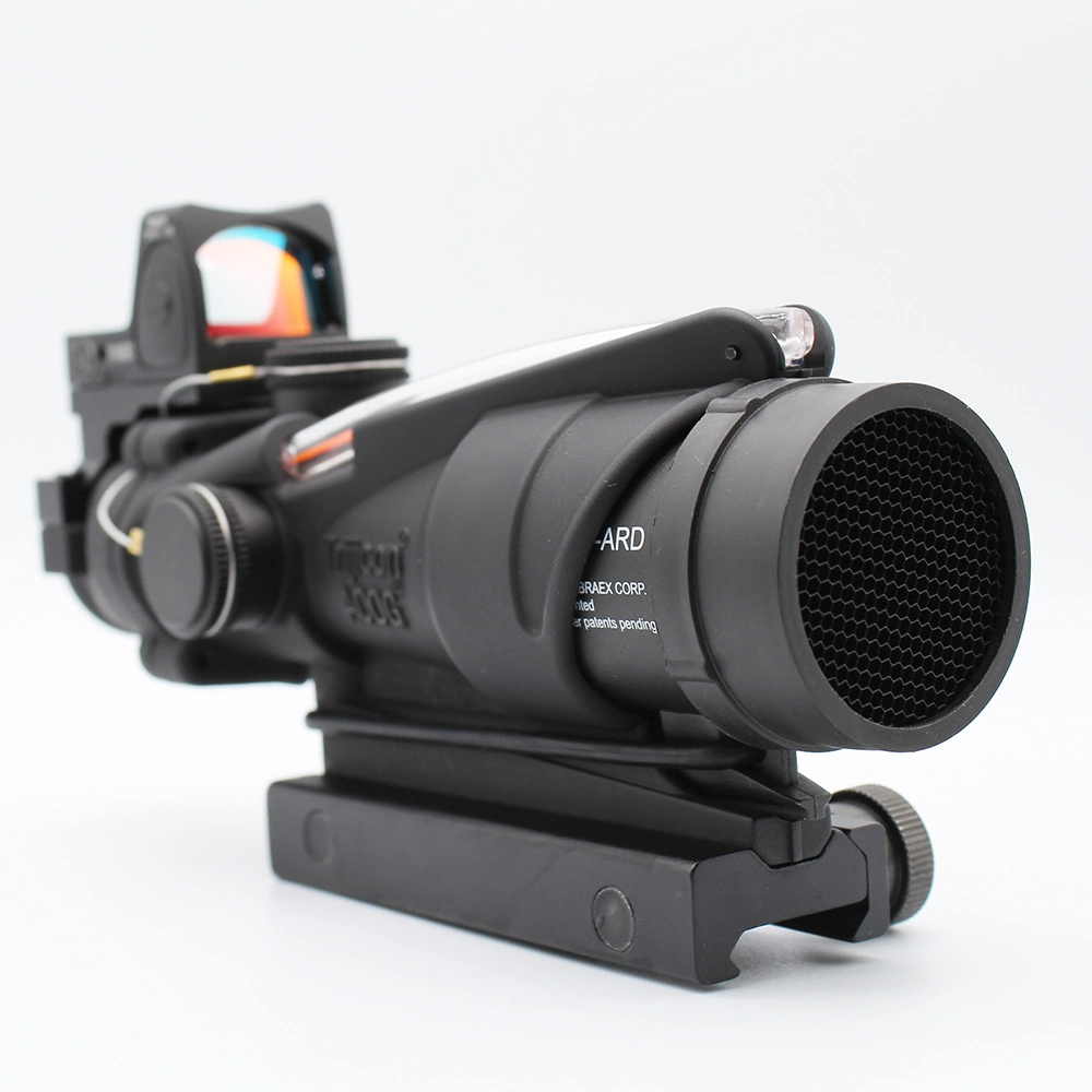 Acog 4X32 Fibre Chevron lumineux rouge portée de vue tactique de chasse avec RMR Logo en relief et Killflash