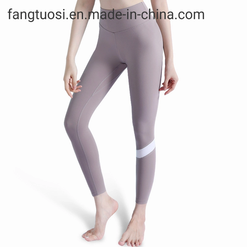 High quality/High cost performance Nylon and Spandex Athleisure Woman Leggings High Waiste Seamless Yoga Pants Compression Pants Women