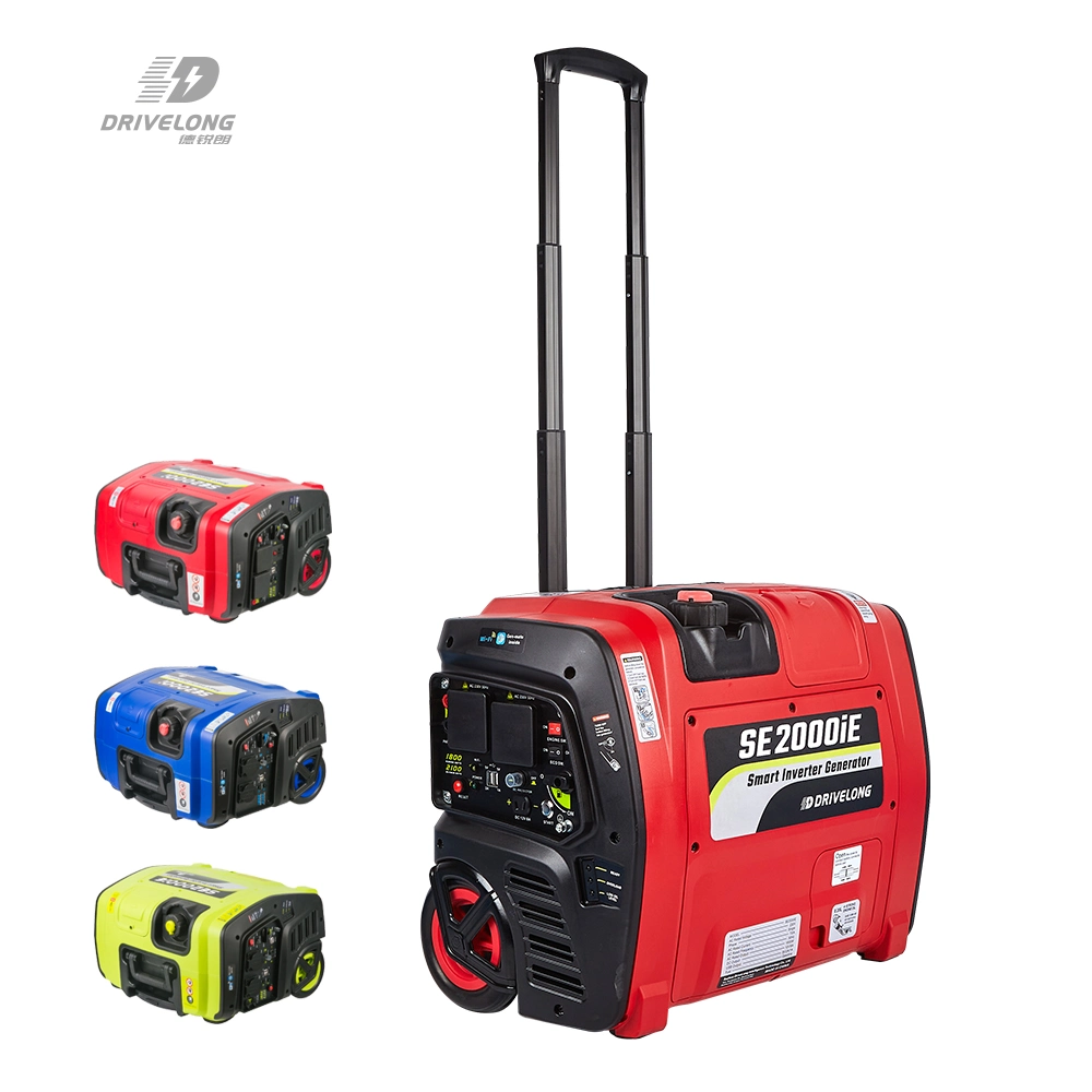 2kw 3kw Air Cooling Gasoline Inverter /Silent Digital Camping Portable Generator with Wheels