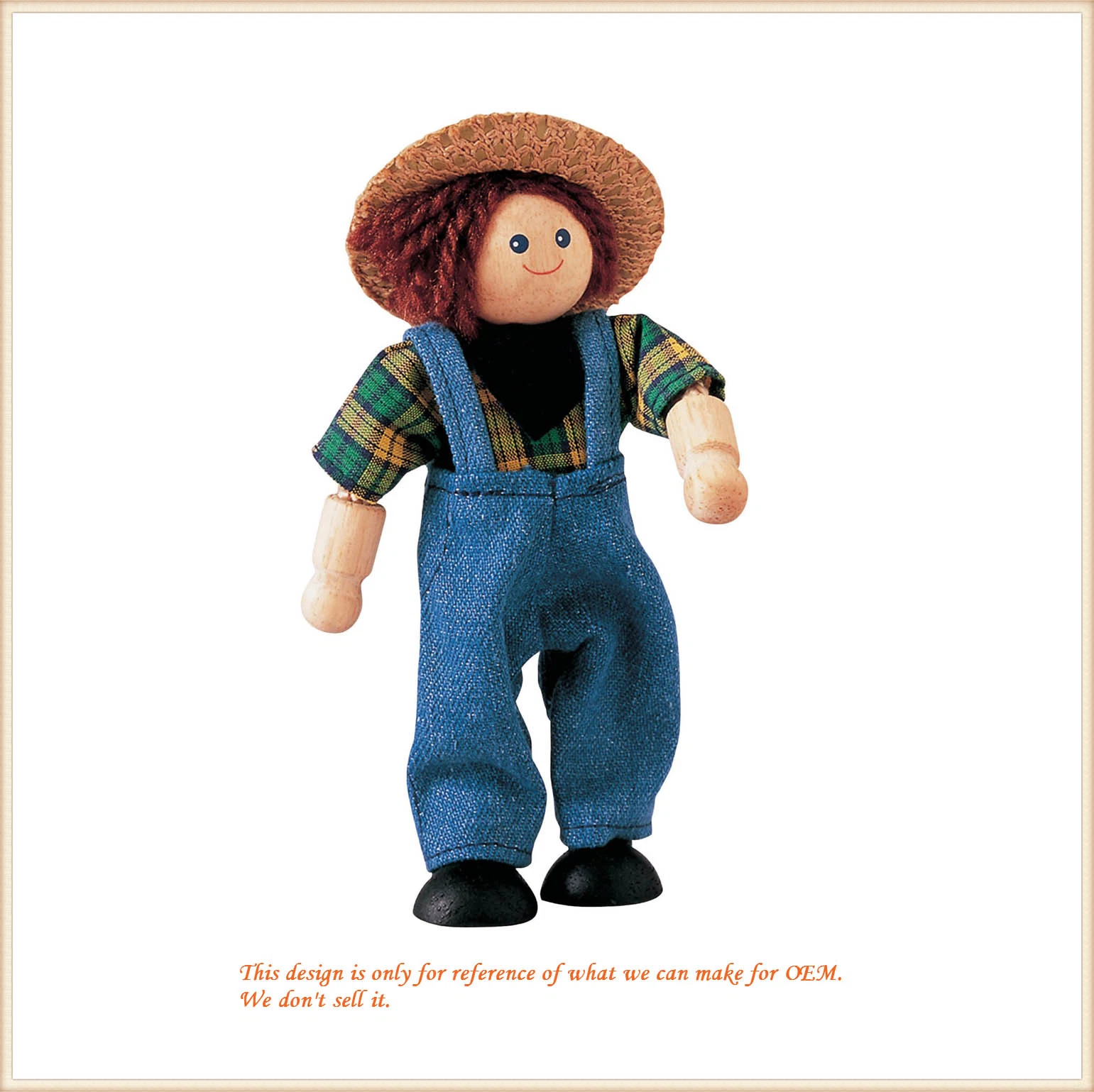 Travailleur de la construction jouet en peluche/ charmant personnage de bande dessinée Doll des jouets en peluche