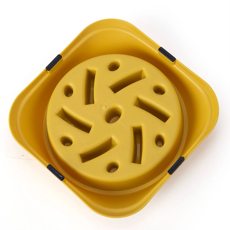 Tc3036 Portable Plastic Slow Feeder Do Pet Eating Feed Bowl Food Pan