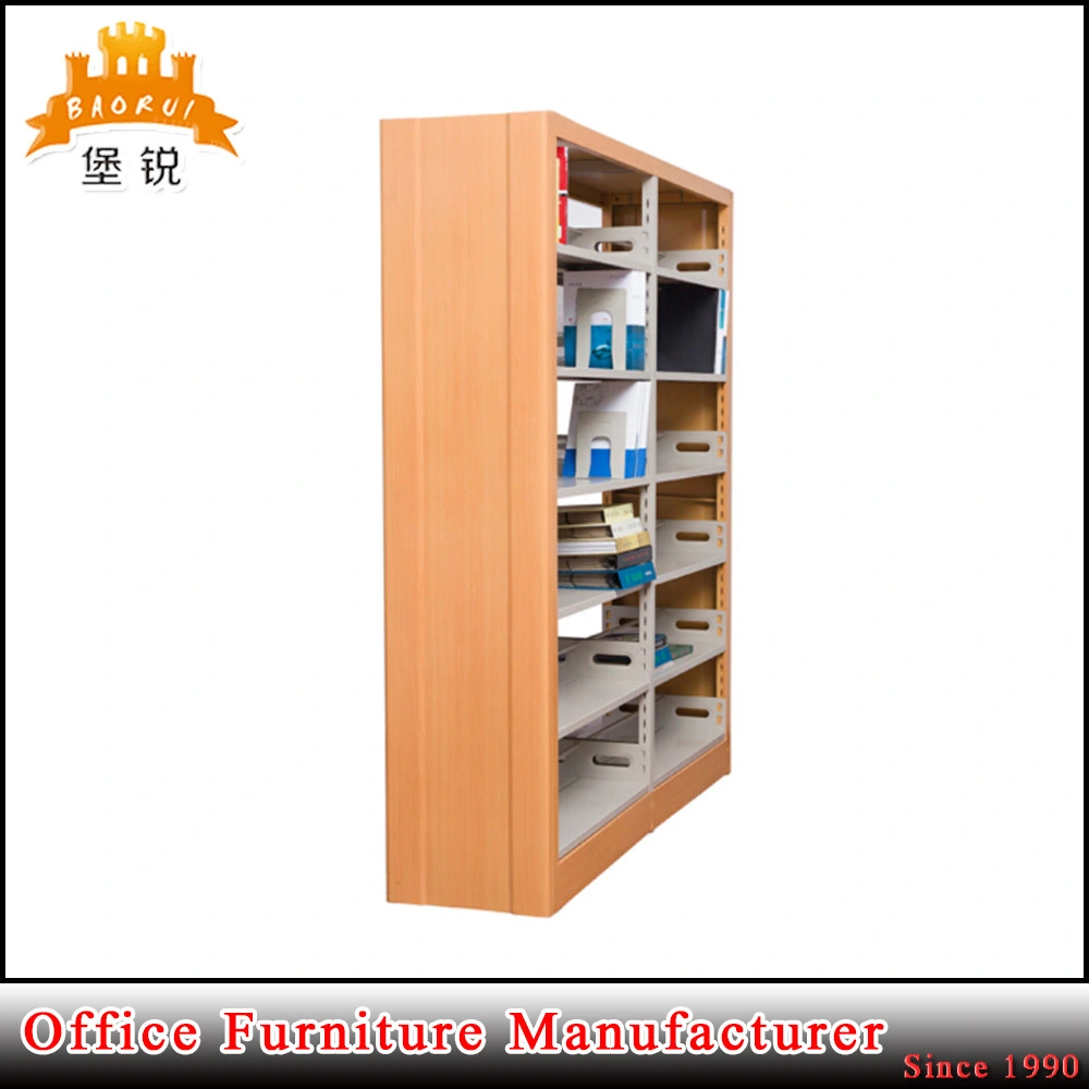 Single Face Double Sided Library Furniture Steel Bookshelf