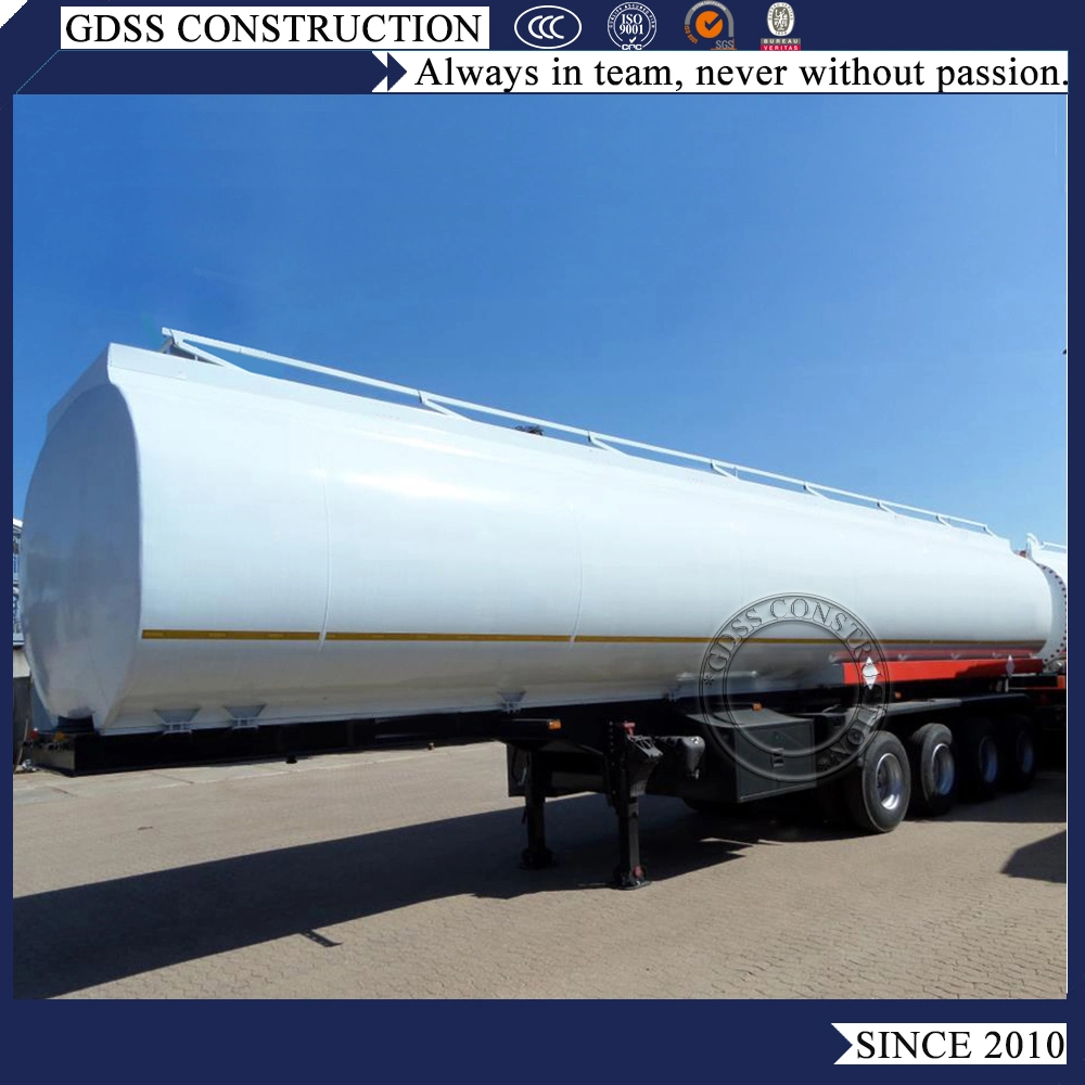 3 Achse 45000 Liter Säuretransporttanker Semi Trailer Chemischer Behälter Für Säurelager