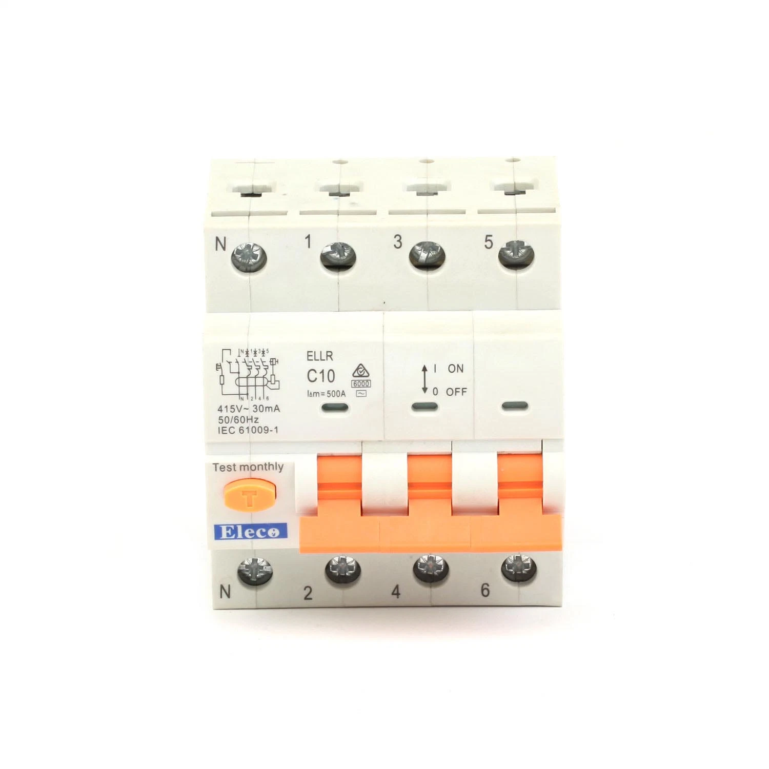 Dispositivo eléctrico modular para carril DIN con CE Ebh1Serie L