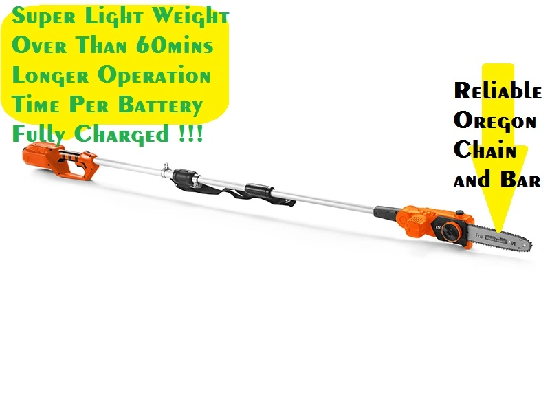 Li-ion-Cordless Electric Branch Lopper with Telescopic Extension Pole Garden/Power Tools