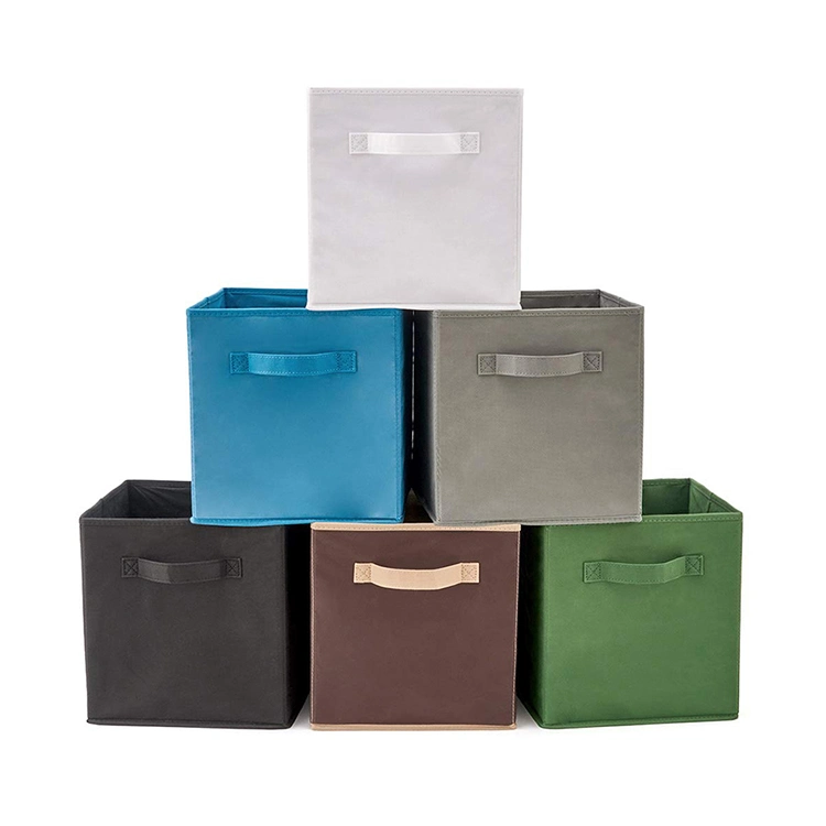 Wholesale Custom Size Home Foldable Square Non Woven Storage Box