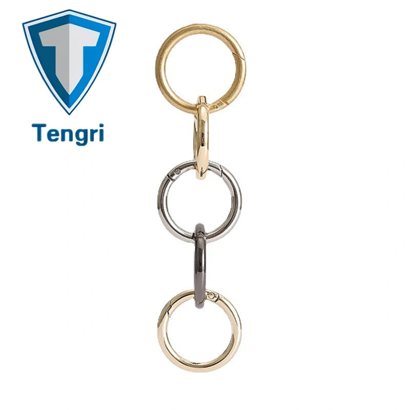 Hook Metal Ring with Open Spring for Bag /Key /Rope