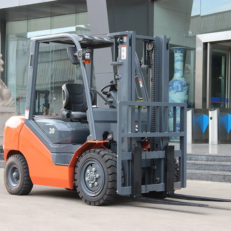 CE Vente directe d'usine de chariot élévateur diesel de 2 tonnes, mât à large champ de vision avec déplaceur latéral.