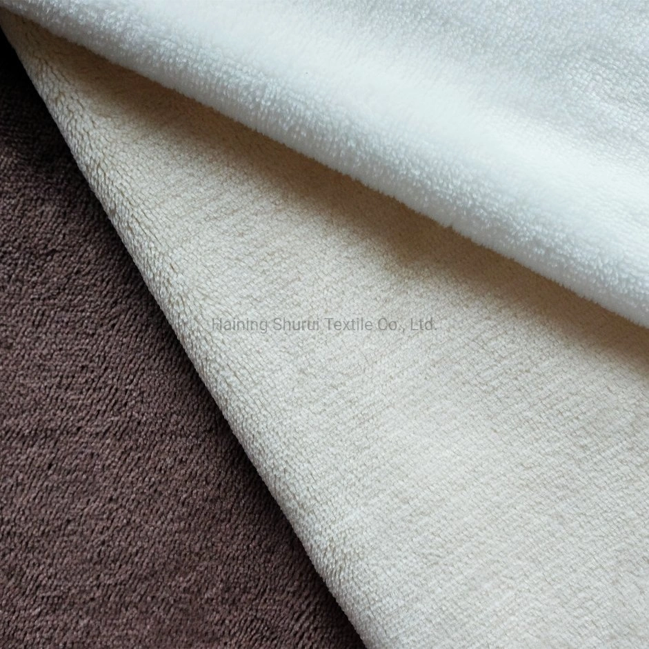 Tissu en flanelle tricotée en polyester à 100% pour protège-matelas avec revêtement en TPU Textile d'ameublement pour tatami à la maison