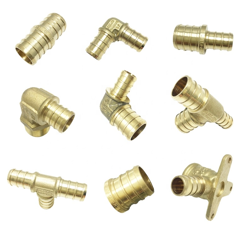 Copper Brass Pex Nipples Elbow Cross Pipe Fitting