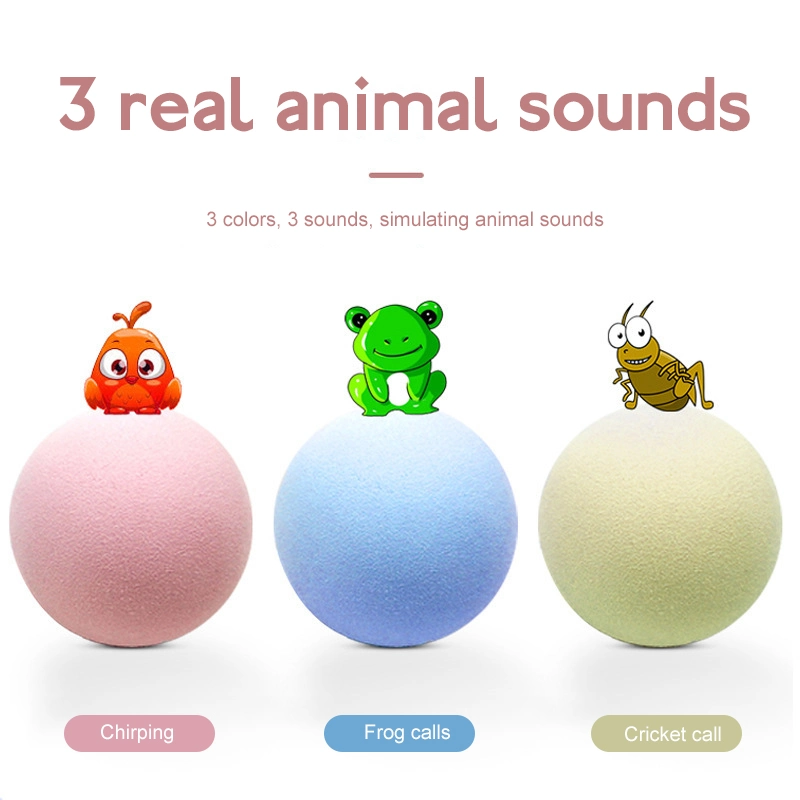 3 Colors Cat Toys New Smart Touch Sounding Toys Ball Pet Training Toy Supplies