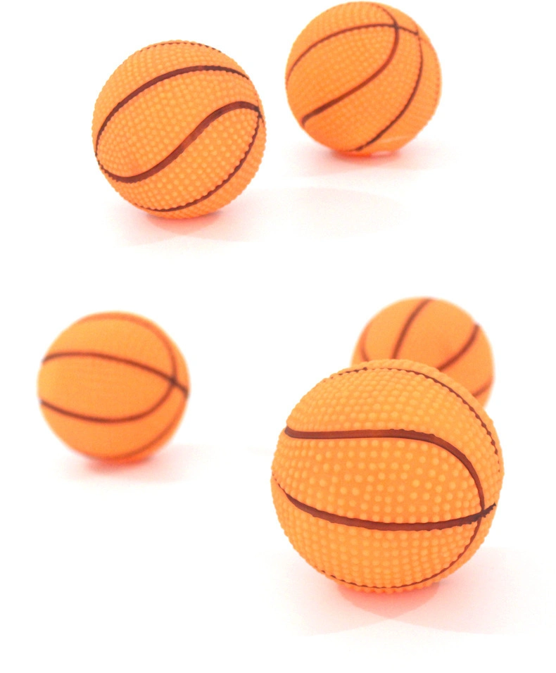 Tc5013 gros commerce de gros de matériel en vinyle résistant Pet Toy boules grinçants de basket-ball pour les chiens