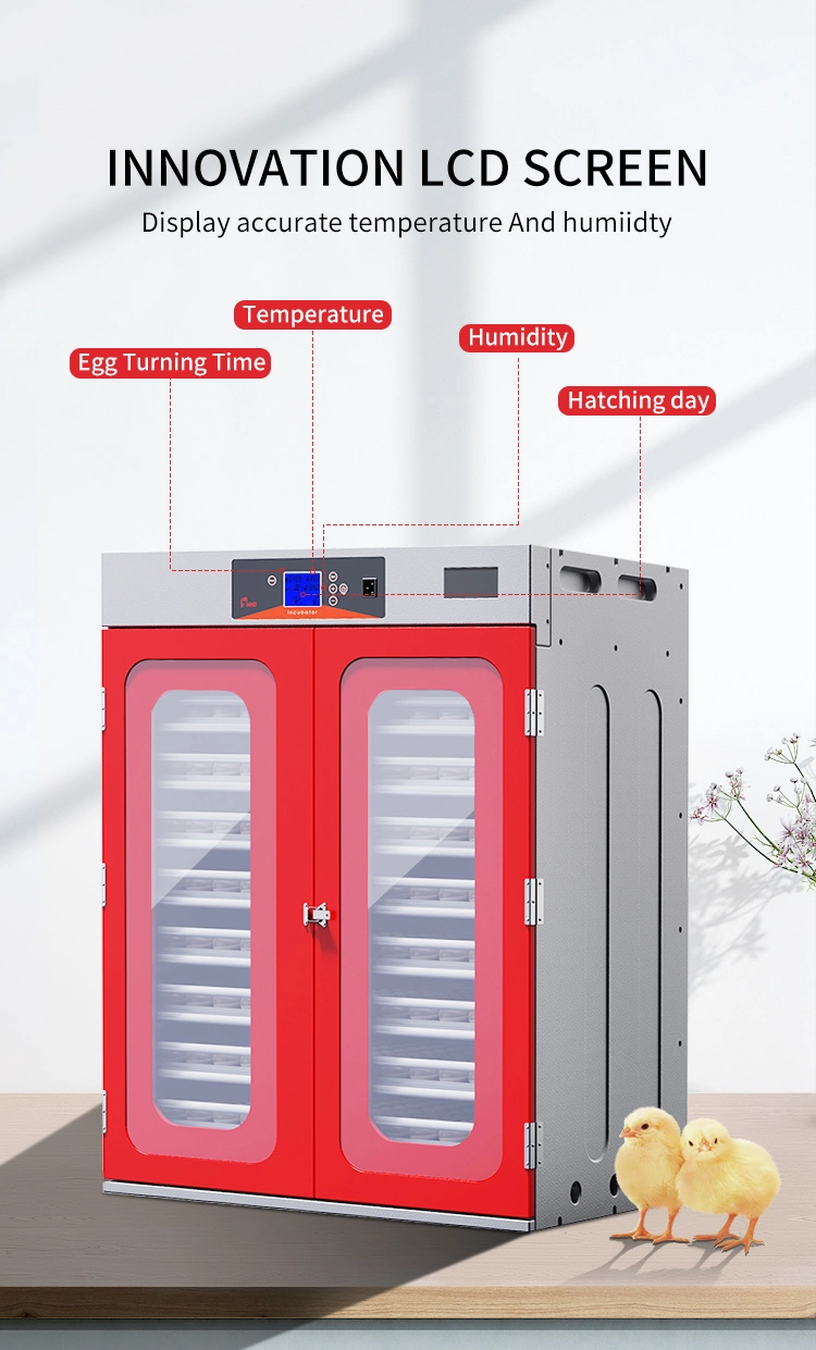 Wonegg Chinese Red Hhd Ew-1000 Incubateur à œufs Durable Automatique