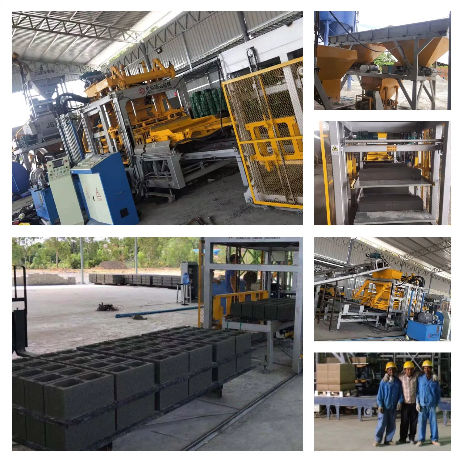 Fully Automatic Hollow Block Stock Brick Fly Ash Brick Interlocking Paver Making Machine Construction Equipment