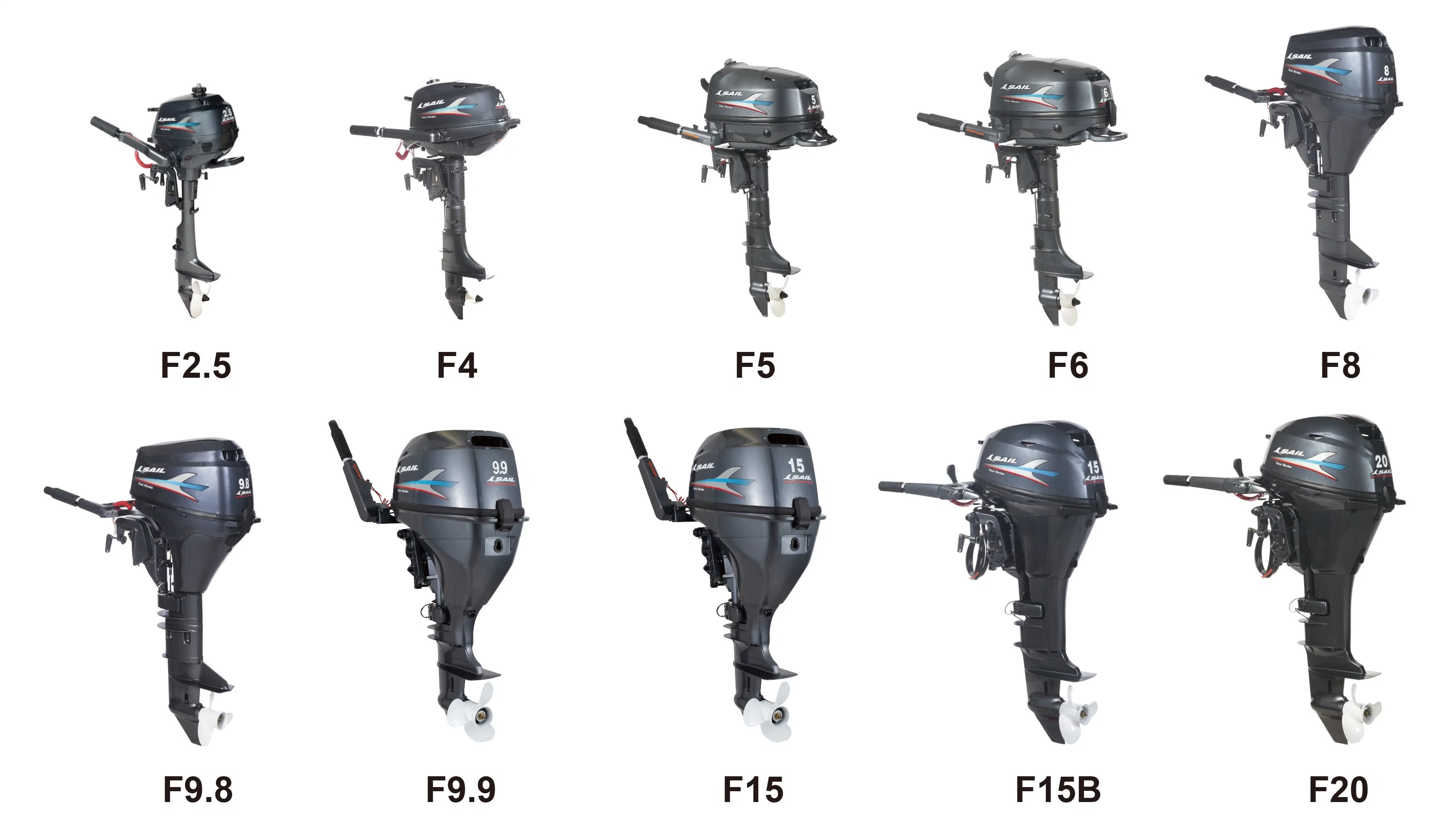 Sail 4 temps moteur hors bord 9.9HP / Moteur / hors-bord de bateau de moteur