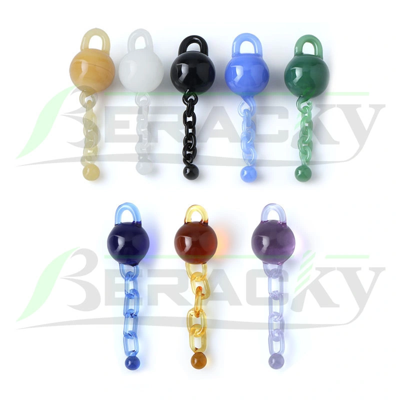 Wholesale 2 Styles Glass Terp Chains for Slurper Banger Nail Smoking Accessories Pearls