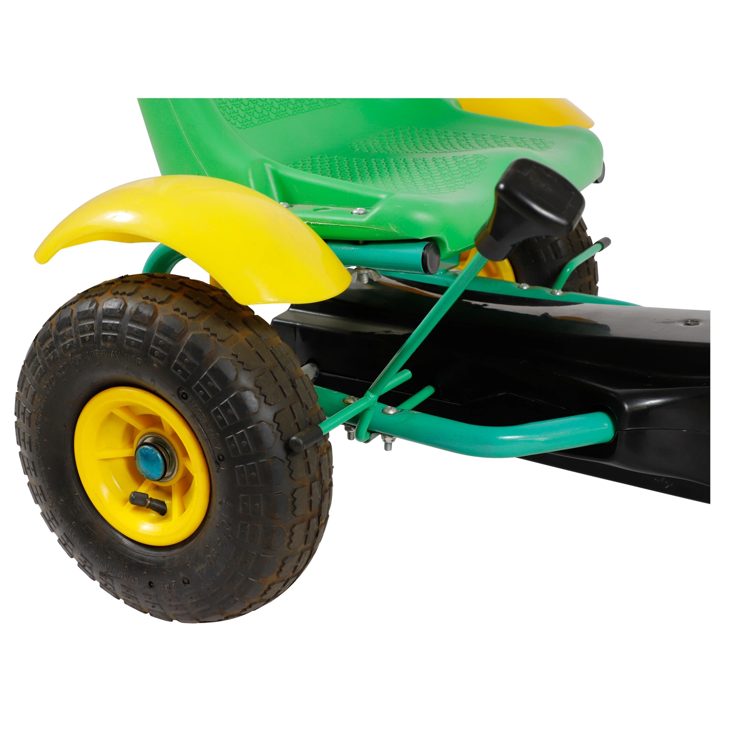 Four Wheel Pedal Go Kart with Rubber Wheel