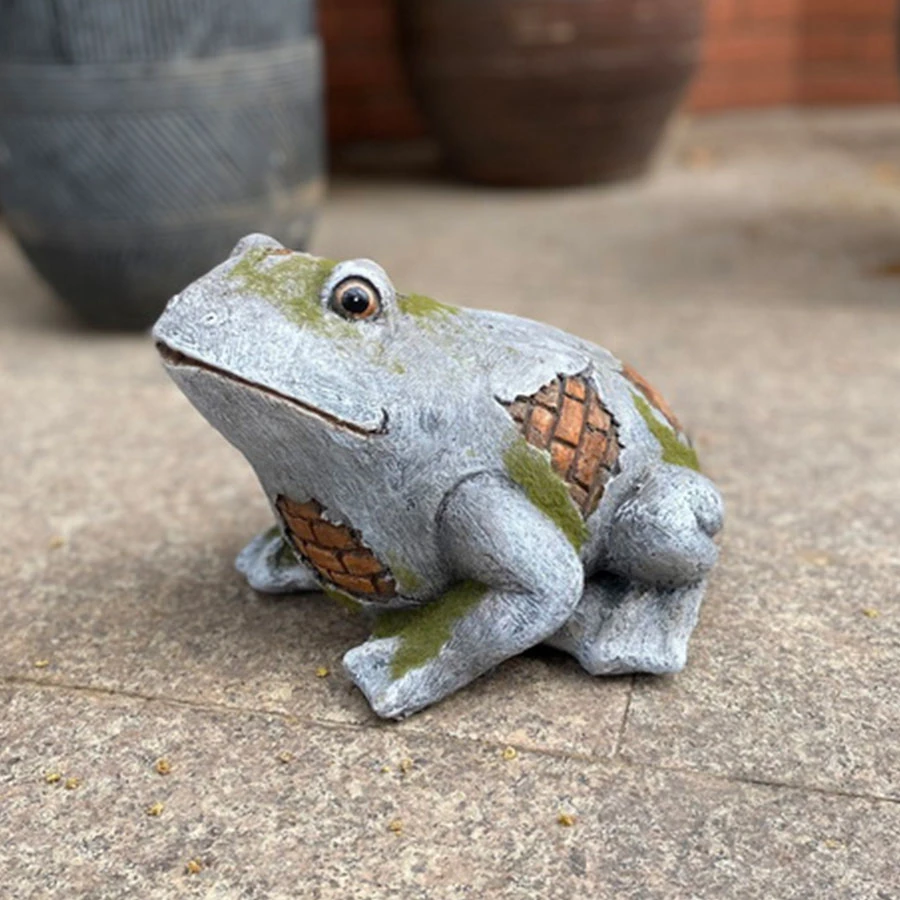 Customized MGO Animal Figurine for Garden Statue Ornament Decoration Frog Figurine Outdoor Sculpture