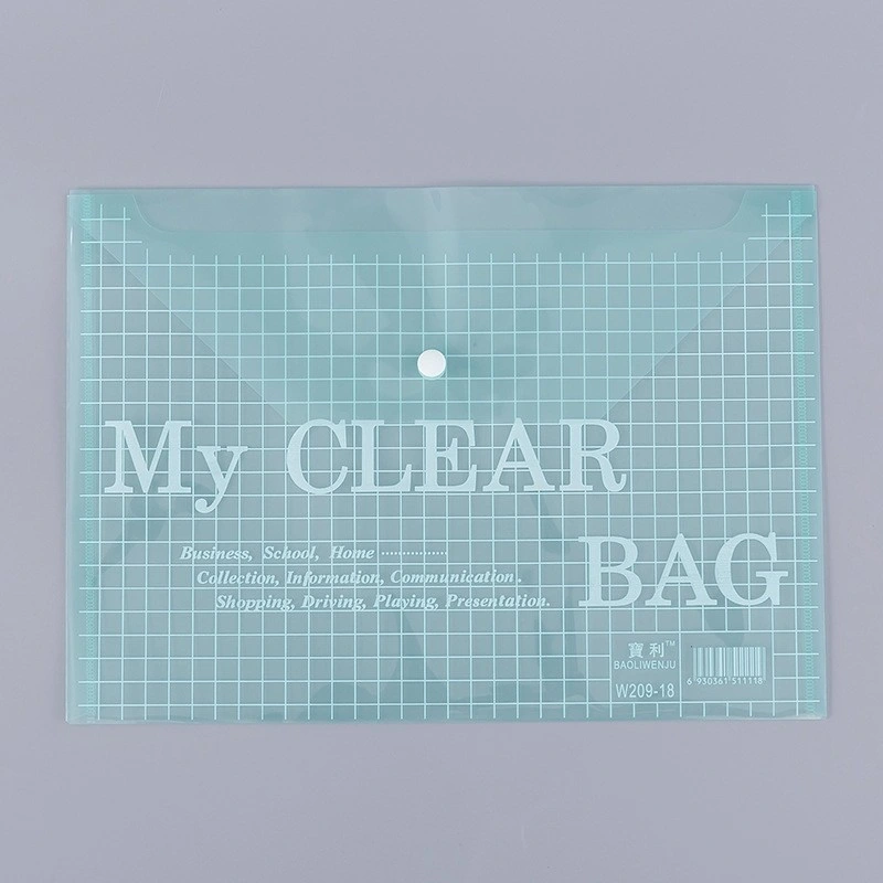 Waterproof Durable Clear A4 Document File Bag for Office Supplies