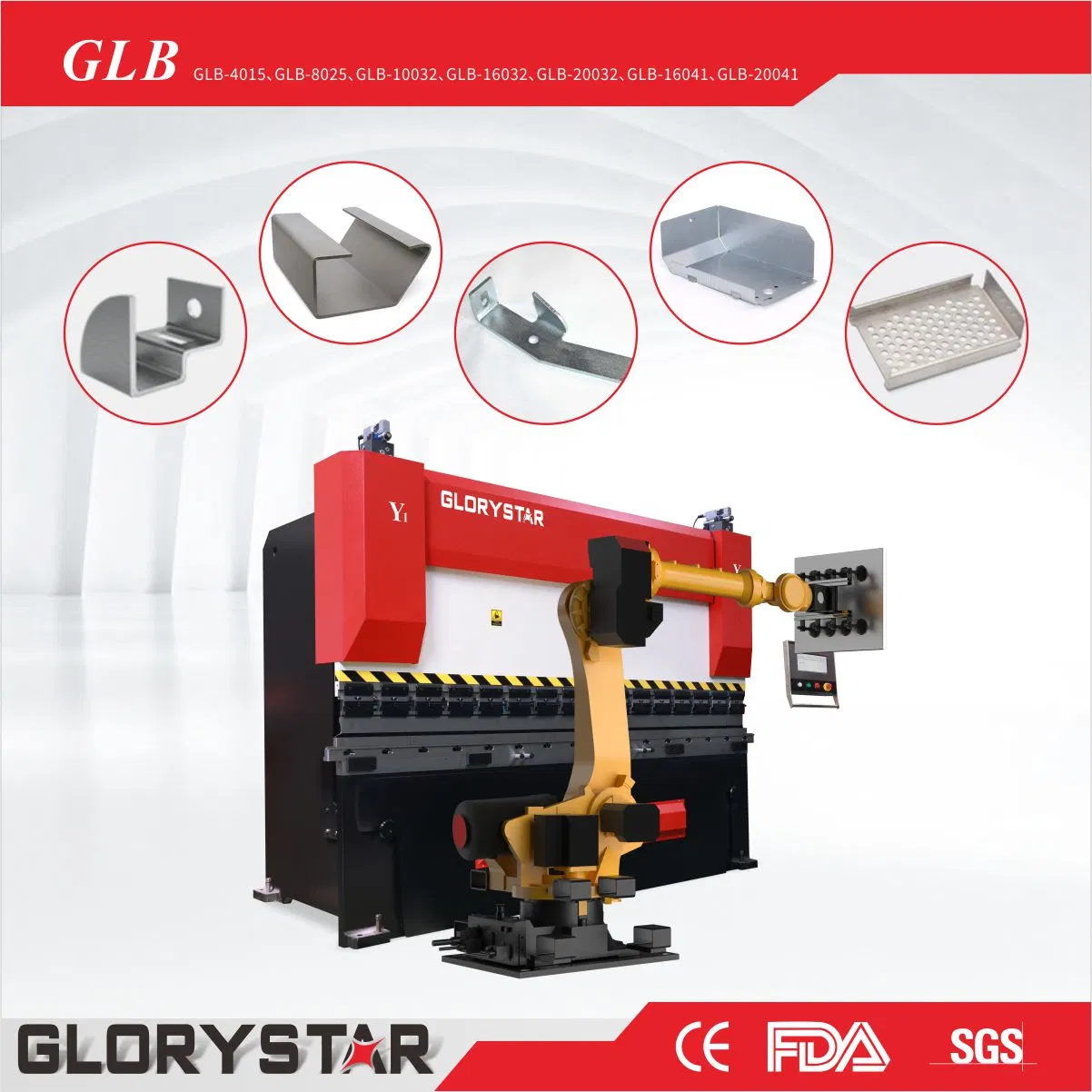 High-Quality CNC Hydraulic Bending Machine with Pressure of 250 Tons for Sheet Metal Industry (GLC-25032)