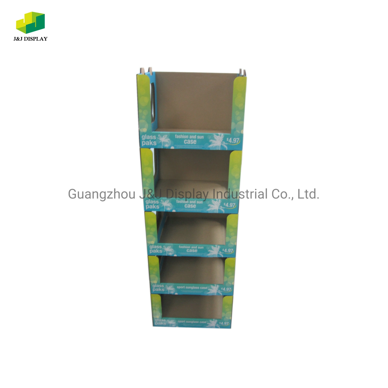 Customized Cardboard Corrugated Paper Promotion Retail Store Advertising Exhibition Pop Foldable Stackable Display Rack