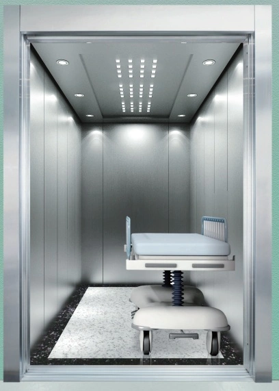 Chinese Lift Manufacturer Hairline Stainless Steel 304 High quality/High cost performance Disabled Wheelchair Medical Bed Electric Hospital Elevator Safe and Easy Operate