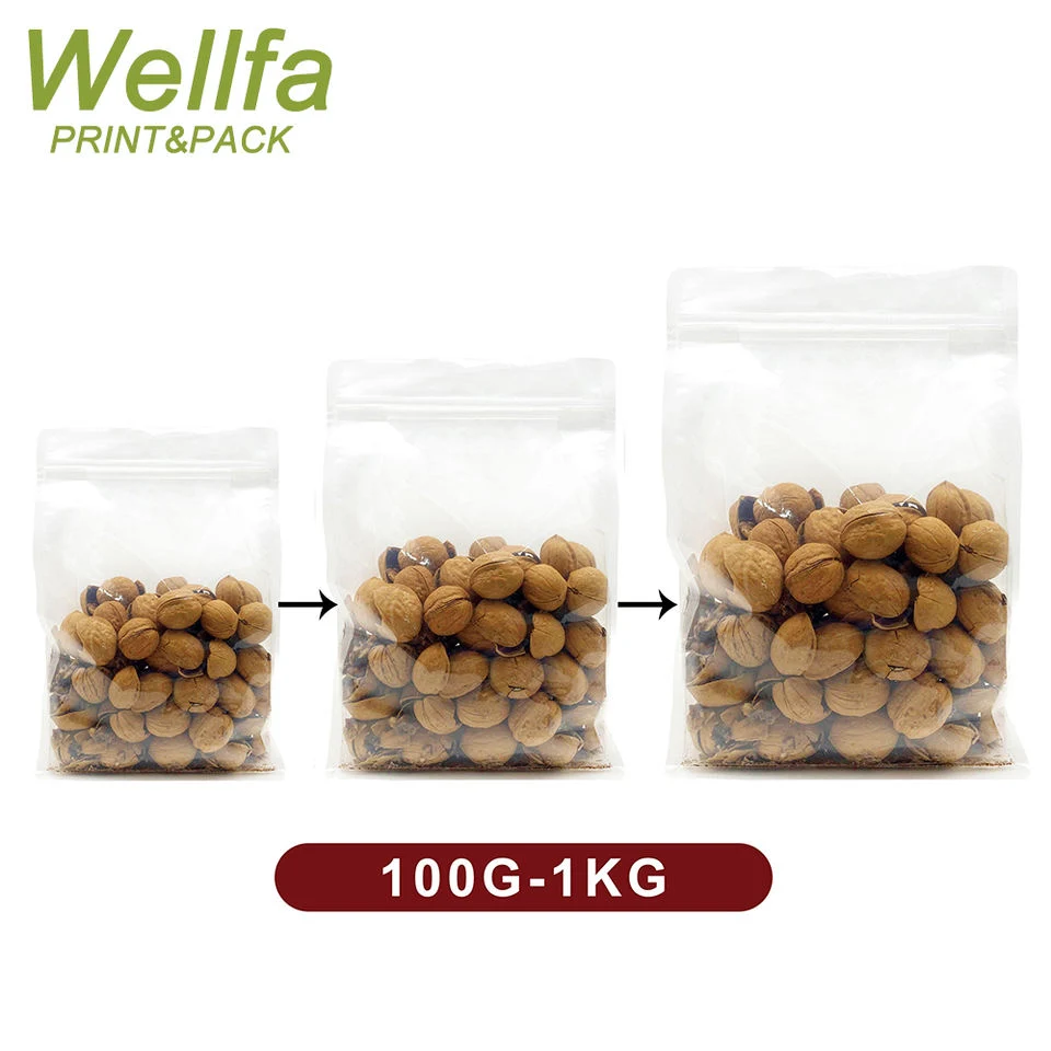 Standing Chocolate Zipper Bag Nuts Bag Cashew Nuts Bags Peanut Butter Pouch Matte Stand-up Barrier Pouches