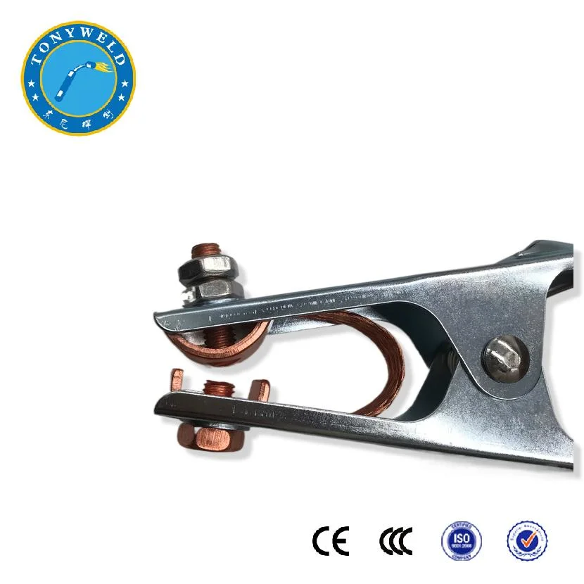 Outils de soudage Copper Holland Type Earth Clamp 200A 300A 400A 500 A.