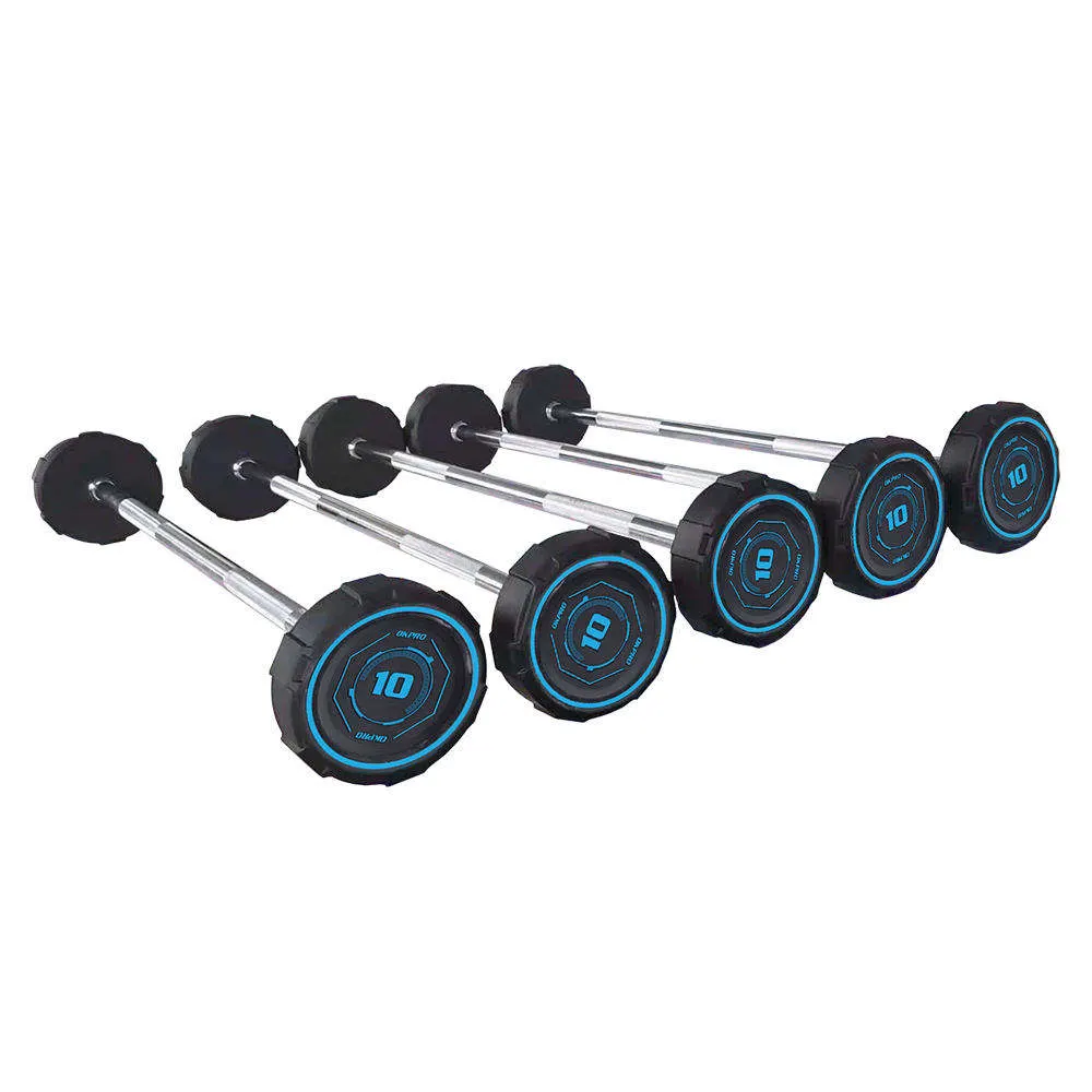 Okrpo High quality/High cost performance  Free Weights Gym Equipment Pev Coated Straight Bar Barbell Set