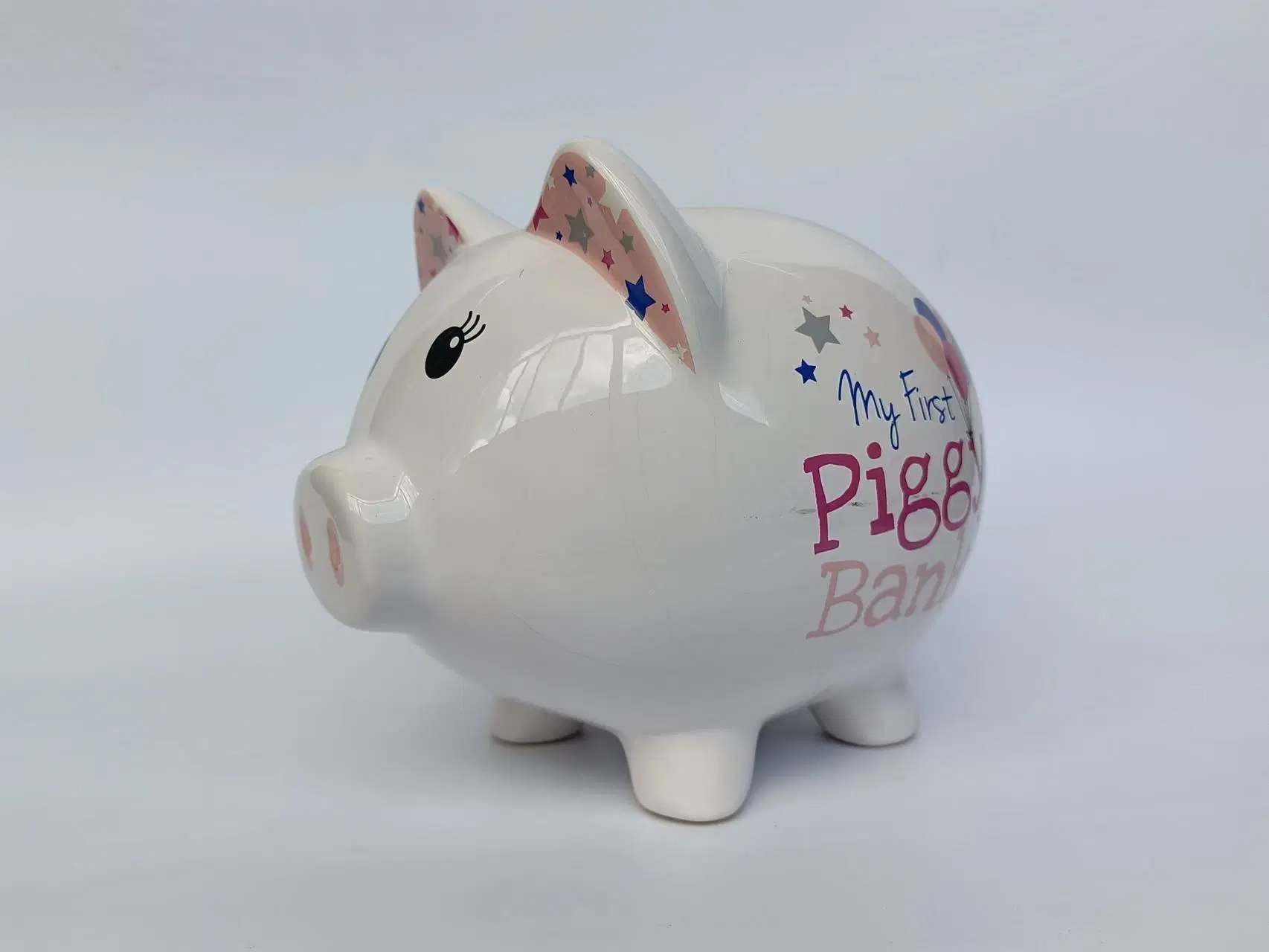 Cartoon Money Saving Box Kids Ceramic Piggy Coin Bank for Gifts