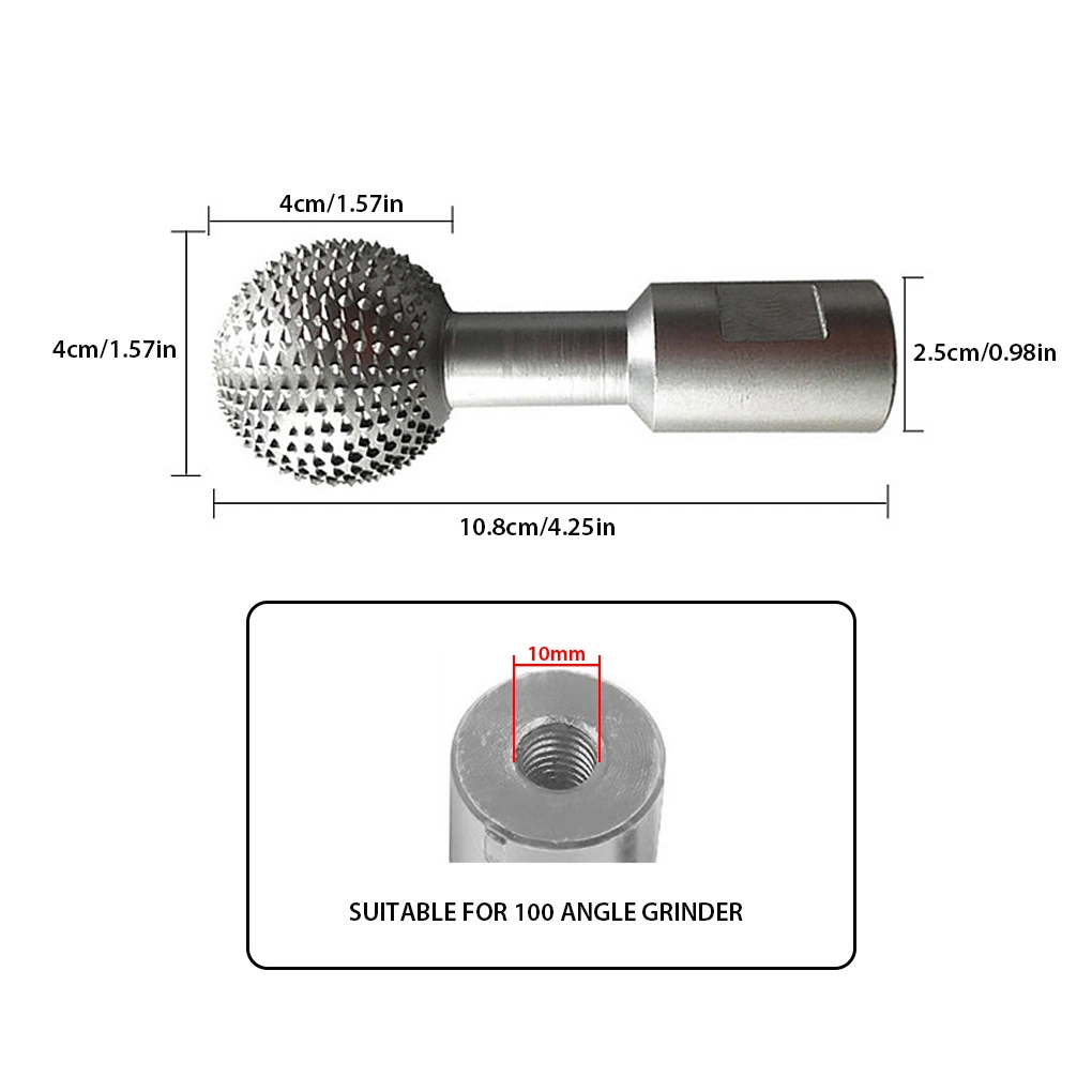 Gubia de bola de husillo de bolas de acero al carbono de la Carpintería de madera de cabeza de molienda de potencia de 40mm de diámetro, la elaboración profesional de 10mm/14mm