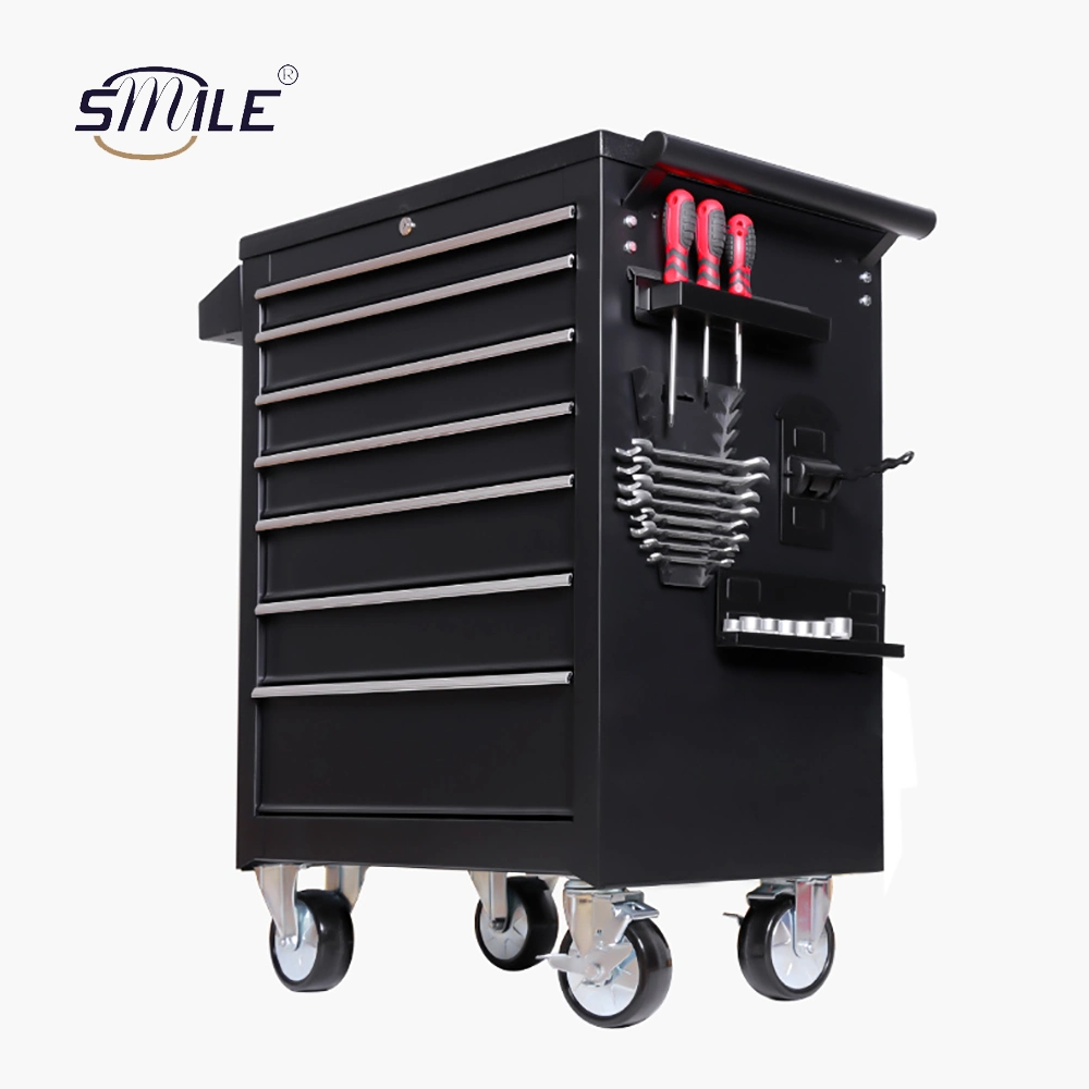 Smile Mobile Garage Workshop Repair Professional Garden Tool Cabinet Organizer Box Heavy Load Drawer Trolley Wheel Casters