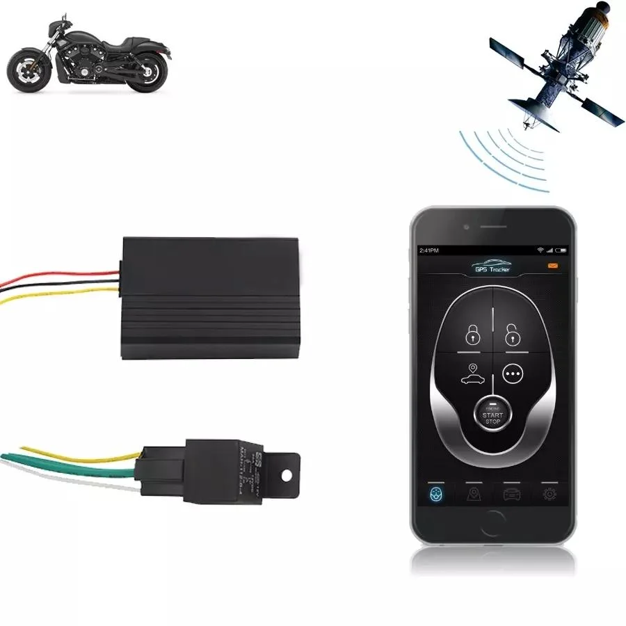 Motorcycle GPS Tracker with Alarm System Remote Vibration Alarm