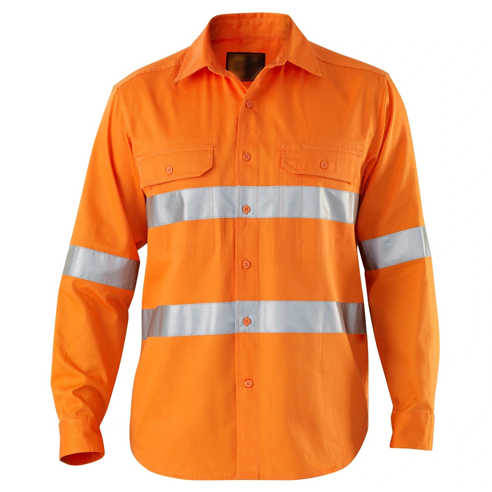 Workwear Uniform Men Reflective Safety Shirt