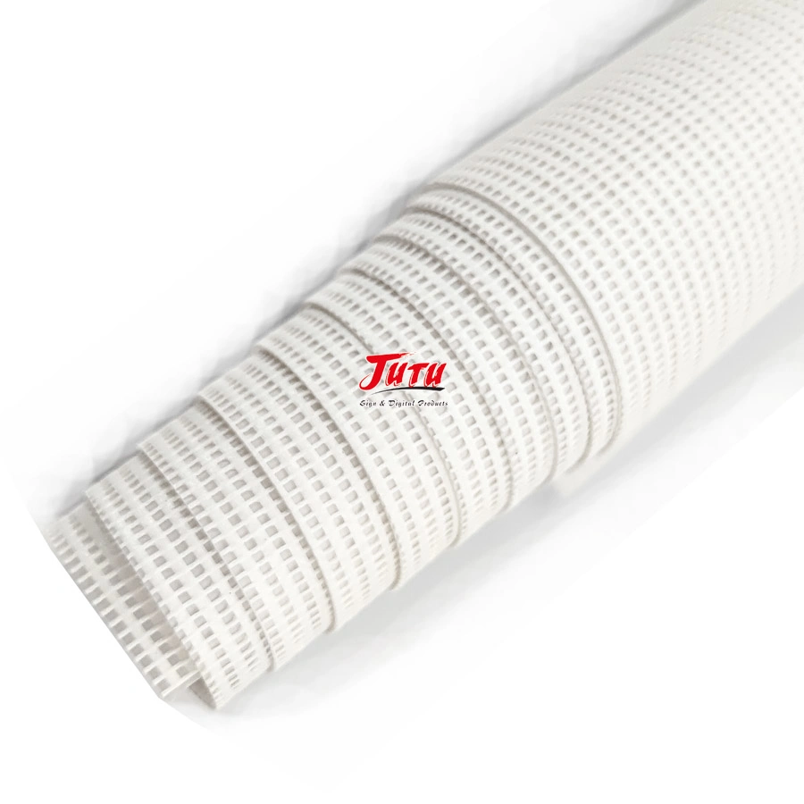 Jutu Peeling Resistance Printable with Solvent, Eco-Solvent, UV Inks Transparent PVC Coated Mesh Fabric