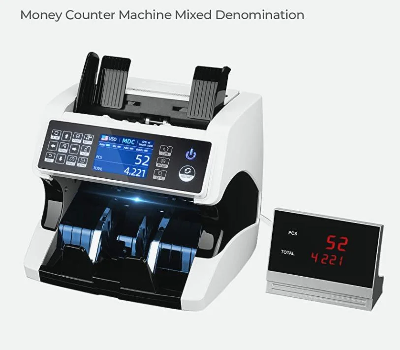 Al-920 Cis Excellent Mixed Denomination Money Counter Cash Sorter Value Reading Machine