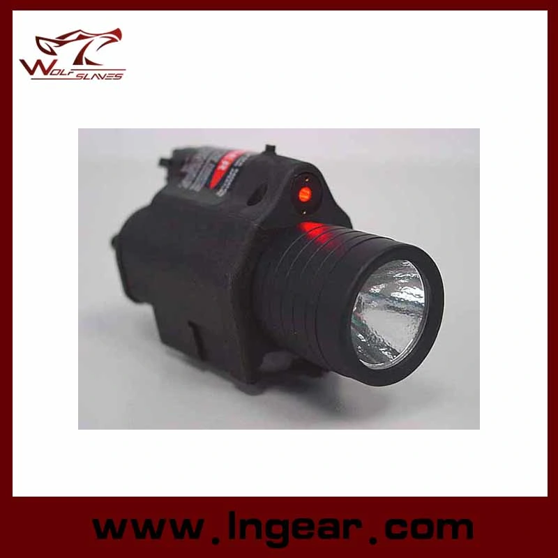 M6 6V 180lm Qd LED Tactical Flashlight & Red Laser Sight Achromatic Light