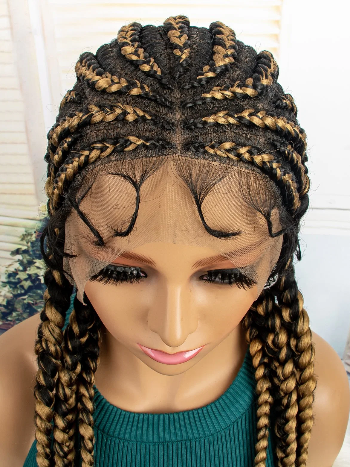 Wholesale/Supplier Handmade Box Braided Lace Wigs Afro Full Lace Front Braided Wigs