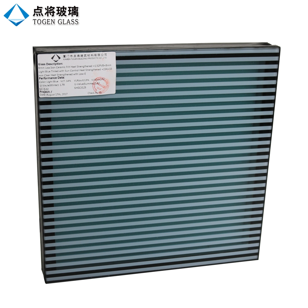 Customized Color Double Glazing Tempered Glass Window for Building Material