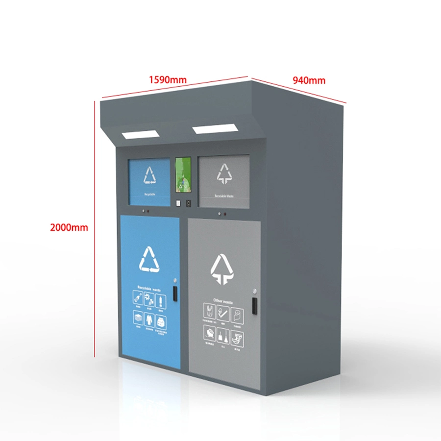 2/3/4 compartimentos de acero inoxidable de Detección de pedal basurero Solar