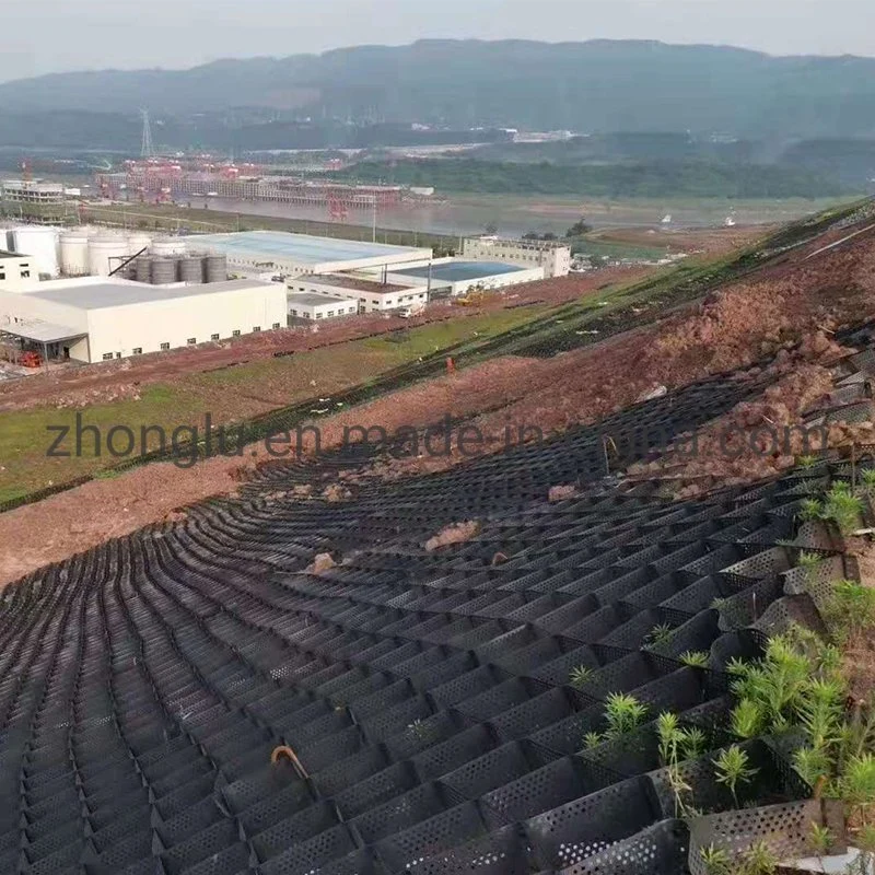 Textured and Perforated HDPE Plastic Geo Cell Manufacturer Price Gravel Grid Gravel Stabilizer Geocell