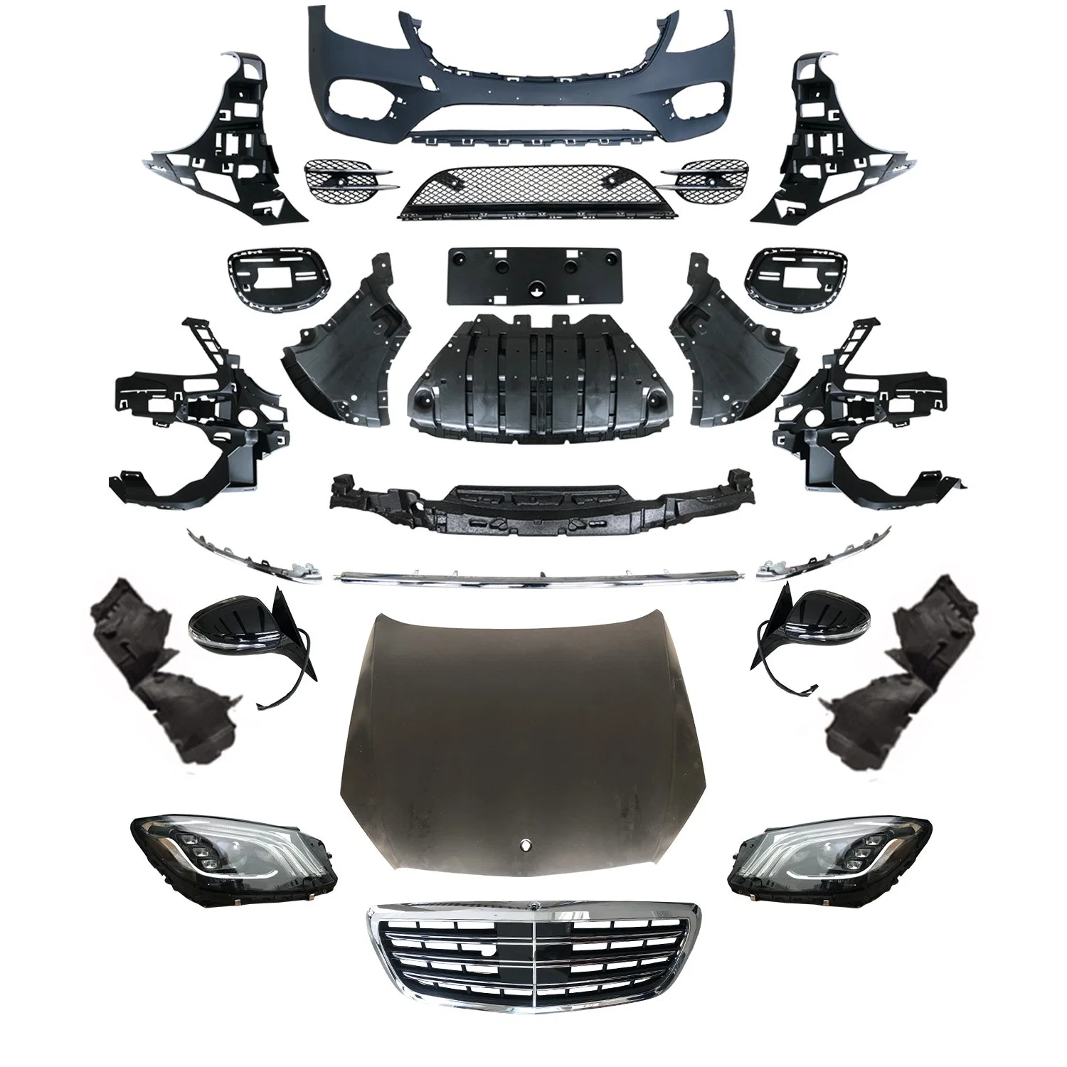 2008-2013 Car Accessories Body Kit Assembly for Mercedes Benz S Class W221 Upgrade to S450 Style