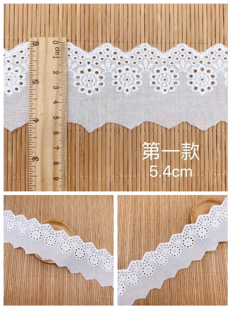 ملابس الأطفال إكسسوارات Lolita DIY القطن Lace لكمة زهرة صغيرة التطريز المجوف