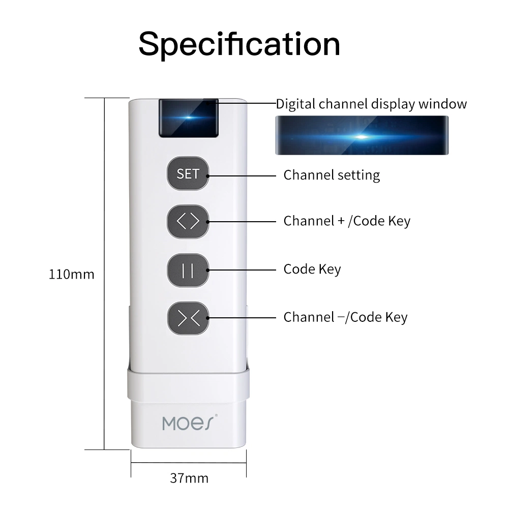 Curtain RF433 Remote Control for Smart Curtain Window Motor Driver Switch Module Roller Blinds Robot