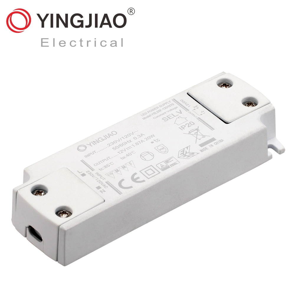 Usine OEM/ODM 12W/20W/30W/50W IP44 IP20 Super Thin LED Driver Alimentation avec TUV/CE/UL/RoHS/ISO9001.